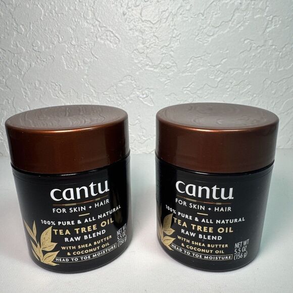 Other - 2 Pack Cantu‎ For Skin & Hair All Natural Tea Tree Oil Shea Butter Coconut 5.5oz